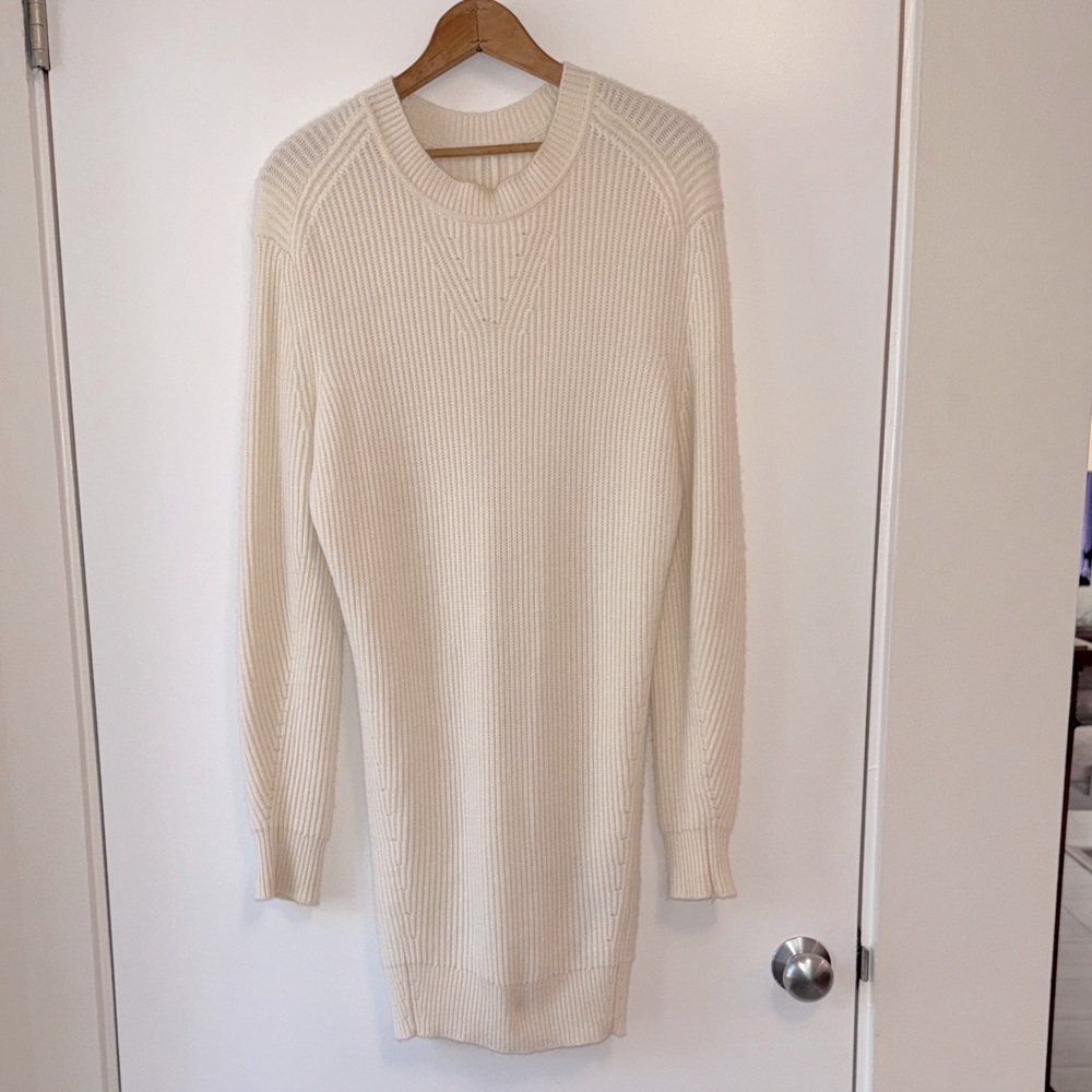 rag & bone Cashmere Cream Long Sleeve Dress